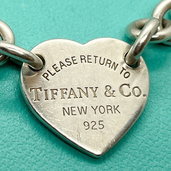 Tiffany & Co. Return to Tiffany Heart Sterling Silver Bracelet – 7.5" – Authenti - Picture 3 of 9
